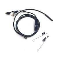 ВИДЕОЭНДОСКОП Гибкая камера  "Android 3 in 1" (microUSB + USB + Type-C)  (d=5,5мм/жесткий кабель- 1.5м); IP67; HD 640*480/1280*720