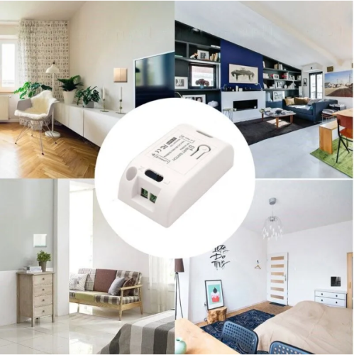 Умный выключатель 2-клавишный + 2шт реле SMART SWITCH  RF:433MHz АС=220V; до 10A  2000-2200W  Пит: 27A (не в компл) Поддержка кода EV1527 и PT2262  фото 7