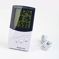 ТЕРМОМЕТР/ГИГРОМЕТР ЦИФР. TA318 Диапаз.t: уличн.-40..+70°C/комн.-10..+50°C; отн.влажн.в помещ: 20%..98%RH; дл.шнура внеш.датч.-1м; пит:1хAAA(1,5V)-нет