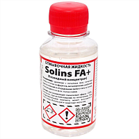 Отмывочная жидкость для ультразвуковых ванн Solins-FA+ (концентрат) 0,1л Универсальное средство, можно применять и для ручной очистки печатных плат