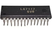 Микросхема LA7117 VCR интеpфейс сеpвопpоцессоpа /SDIP28/