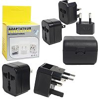 ПЕРЕХОДНИК СЕТЕВОЙ ( 4шт. ) ( TravelEnergy ) 110-240v~, 10A при 220v, 20A при110v; тип C"ЕВРО"( для вилок: США, Китай ); типG"Великобритания( для вило