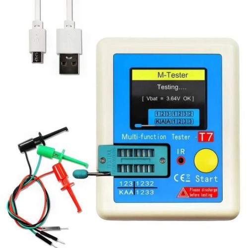 Многофункциональный тестер" LCR-T7, ESR-метр AtMega328. Измеряет параметры транзисторов, резисторов, диодов, конденсаторов, тиристоров,симисторов,