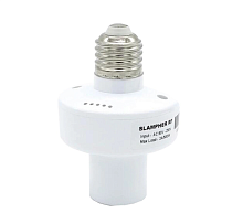 Умный выключатель-ПАТРОН Е27,  Sonoff Slampher RF 433MHz/  Wi-Fi2,4 GHz  АС =100–220V; 1A(до 2A)  400W  50-60kHz;  Материал: металл, пластик; Бесплатн