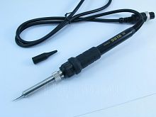 ПАЯЛЬНИК В СБОРЕ YIHUA-907A  ДЛЯ ПАЯЛЬНОЙ СТАНЦИИ YiHUA -878D; -898D; -852D ( 60w 24v ), Разъем для соед.с паяльн/ст.- 5pin, пластм., с мет гайкой, ( 