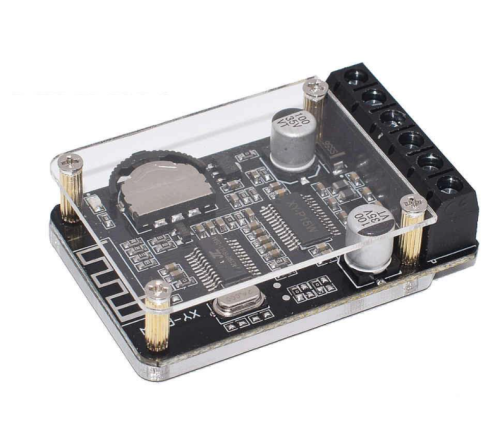 МОДУЛЬ Усилитель звука стерео  12V / 24V;+Bluetooth  Модель: XY-P15W; с прозрачной панелью;  мощность 2х30W класс D Два канала вывода