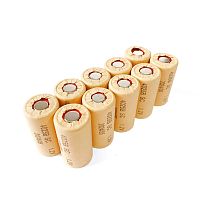АККУМУЛЯТОР    1,2v   1500mAh (10C) SC  Ni-Cd  ( 23х43мм ) КОМПЛЕКТ 10шт  (в картоне) INSTRUMENT 4025B (для ремонта АКБ шуруповертов)