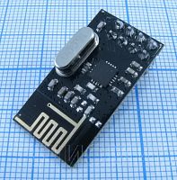 Модуль беспровод.передачи (2,4 GHz NRF24L01 (SPI) ) для проект.ARDUINO (H09) Позвол.связать приборы р/каналом передачи данных. U=1,9-3,6V; I=13,5-22mA