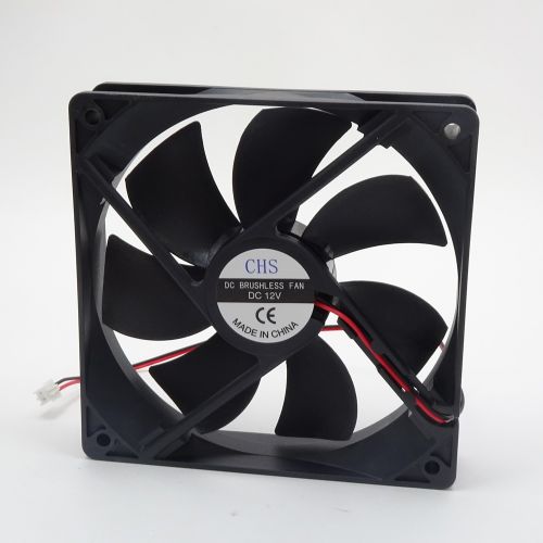 Вентилятор компьютерный DC12V, 120x120x25мм, подш. скольжения, разъем: фишка-2pin, 2pin