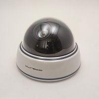 МУЛЯЖ ВИДЕОкамера Купольная Орбита OT-VNP11( AB-1500) 1 красный LED мигающий  КОРПУС-белый/черный  питание:3 x AA (не входят в комп) 130*90 мм  