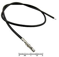 Контакт питания (гнездо) на проводе L=20см (MF-F 4,20mm AWG20 0,2m Black) (ЧЕРНЫЙ) (Для разъемов серии MINI-FIT) 5557