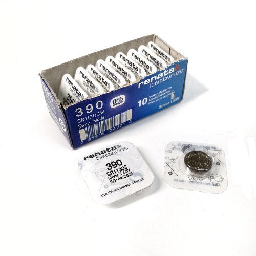 БАТАРЕЙКА 390  SR1130SW <RENATA> (G10) 1,55V (серебряно-цинковая)