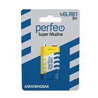 БАТАРЕЙКА КРОНА 9V PERFEO 6LR61 (6LR61/6LP3146/MN1604/PP3) Super Alkaline 