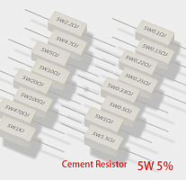 РЕЗИСТОР 5W     120 OM керамика SQP5 RX27-1