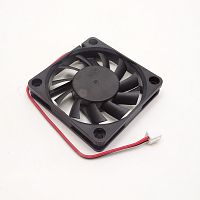 Вентилятор DC24V, 60x60x10мм, подш. скольжения, разъем: фишка-2pin, 2pin, 0.2A 4.8W RQD6010MS