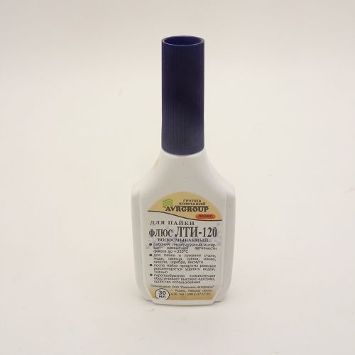 ФЛЮС ЛТИ-120 30 мл ( пластик с капельницей) "ЛЮКС" ( Высокоактивн/Водосмываемый ) ( t наивысш.активности: +320°C ) AVRGROUP