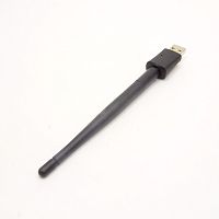 Wi-Fi АДАПТЕР USB 2.0 802.11N 150Mbps MRM "W04-7601"(частота 2.4GHz) (переходник USB + антенна Wi-Fi ) в блистере L-115мм в согнутом положении