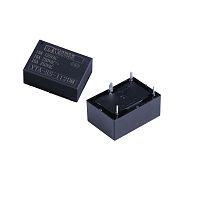 Реле э/м DC12V 15A 4pin, пайка (PCB), Контакты: 1гр. на замыкание (1А) (24VDC/10A; 250VAC/16A) 23x16,1x10,2мм (YUANZE ELECTRIC YTA-SS-112DM) для элект