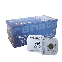 БАТАРЕЙКА 392  SR41W <RENATA> (G03/AG3/ LR41/384A/192/LR736)  1.55V  AgZn (серебряно-цинковая)  <Дисковая> (7,9х3,6мм) (BL-1)