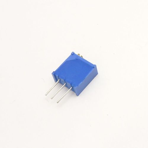 РЕЗИСТОР подстроечный 3296W 5K (4.7K) 3pin(вертик. монтаж под отвертку шлиц сверху) фото 2