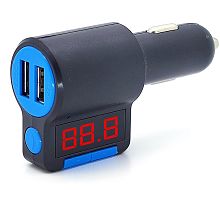 Автомобильный FM-Модулятор (трансмиттер) Broad KCB-905 (Bluetooth 2.0/ MP3/ AUX)  In:12V-24V (авто прикур.); форм: MP3, WMA; FM: 87.0-108.0 МГц; слоты