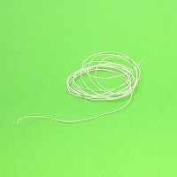 ПРОВОД ПОСЕРЕБРЕННЫЙ ОДНОЖИЛЬНЫЙ (Миниатюрный)  1 х 0,127мм (до 150V) Белый, OD 0.27мм; в тефлоновой изоляции