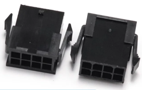 КОРПУС РАЗЪЕМА питания низковольт 8pin шаг 3.0мм (MICRO-FIT) гнездовая часть MMF-2x4M (ответная штыревая часть MMF-2x4F) с фиксац