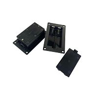 КЕЙС ДЛЯ 2х18650 АККУМУЛЯТОРОВ Закрытый, встраиваемый в корпус, 4pin, Черный HB2S-box (101х60х24мм) 