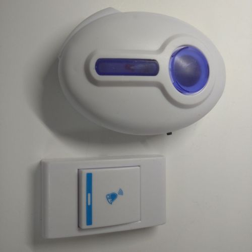 Звонок дверной беспроводной 32 мелодии DOOR BELL "01771 (GP-01771)"; выбор электронной мелодии; питание: (кнопка - бат.1 шт.-23А 12V,  звонок бат.2 шт фото 2