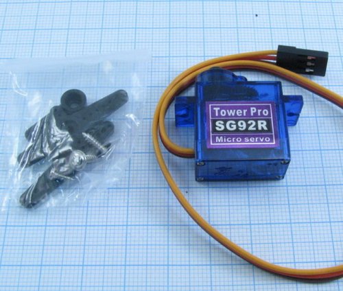 СЕРВОПРИВОД TowerPro SG92R (2,5кг) 9g Мини Для проектов ARDUINO (3D моделей/ RC самолета/ 250 450 вертолета) Матер.шестеренок: нейлон; логика: ц СЕРВОПРИВОД TowerPro SG92R (2,5кг) 9g Мини Для проектов ARDUINO (3D моделей/ RC самолета/ 250 450 вертолета) Матер.шестеренок: нейлон; логика: ц