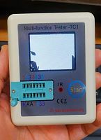 Прибор "Транзистор Тестер" LCR-TC1 (на  Atmega324Pl) (с КОРПУСОМ) с ИК-приёмником FNIRSI измеряет сопротивление резисторов,индуктивность,ёмкость ESR