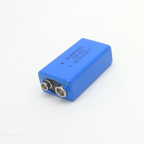 БАТАРЕЙКА ЛИТИЕВАЯ КРОНА 9V 1200mAh, Литиевая SUNMOON CR-9V 