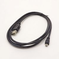 КАБЕЛЬ USB-AM / miniUSB (штек.8pin) 1,5м ver.2.0 FLAT type; черный (фотоаппарат/ MP-3/ блютуз/ мобильн.) (=14248) ( DAYTON 16-0011A )