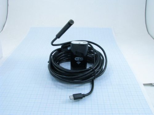 ВИДЕОЭНДОСКОП Гибкая камера "Wi-Fi" (d=8мм) IP67; мягкий кабель- 5м 2.0Mpix; HD 640*480/1280*720; microUSB(штек/гн);  фото 2