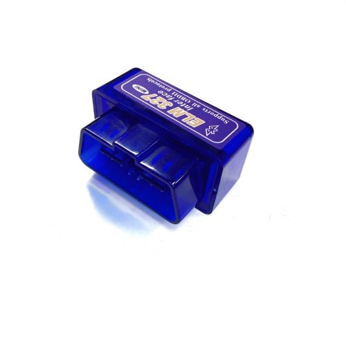 АДАПТЕР ELM-327 (ver.2.1) Bluetooth (v5.1) OBD II  v2.1 mini (48х25х32мм), Раб. напряж.12V; Синий фото 2