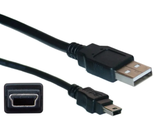 КАБЕЛЬ USB-AM / miniUSB (штек.5pin) 1.0м D-10; цвет:черный