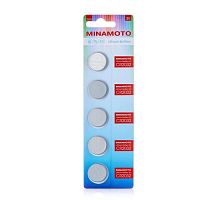 Батарейка литиевая 2032 (CR2032) 3V (230 mAh), MINAMOTO, Lithium (Li-MnO2) <Дисковая> (20х3,2мм) CR2032 BL-5 