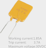 ПРЕДОХРАНИТЕЛЬ Самовосст. I hold=1,85A , Uмах= 30V RUEF185 (UF185) ( PolySwitch )