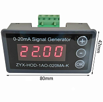 Генератор сигналов  ZYX-HOD-1AO-020MA-K 9-28VDC 0-20mA/ 4-20mA / 0-22mA 