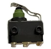 Микропереключатель с пластиной 10мм, 3pin, 2 полож., ON-(ON) без фиксации, DC 12V  2.0A, под пайку 2.8мм, 13x8,3x6,3мм, DIP угловой, IP67, корпус: чер