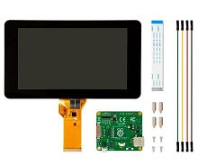 Официальный 7" Display Touchscreen 800 × 480 для Raspberry Pi Размеры экрана:194mm x 110mm x 20mm (including standoffs) Видимая область:155mm x 86mm
