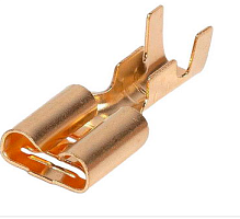 КЛЕММА НОЖЕВАЯ ГНЕЗДО НЕИЗОЛ 6.3мм/1.5-2.5мм2 (3x7.5x19.3мм) ЛАТУНЬ