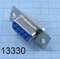 DPS-9F (DBB-9F) гнездо 9pin на каб.(пайка) (DB-9F/D-SUB)