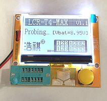 Прибор "Транзистор Тестер" LCR-T4 MAX ( на ATmega328 ) ( Без корпуса ), Дисплей 2,7" 12864LCD, Идентиф.и измер- R:0,1Om-50МOm, емк:25пф-20000mF( ESR )