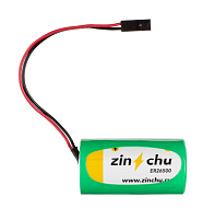 БАТАРЕЙКА ЛИТИЕВАЯ 26500 3.6V 9000mA "C" (размер:R14) Zinchu  ER26500-DP (Dupont) 3.6В  с проводами и разъемом 2pin 