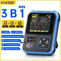 ОСЦИЛЛОГРАФ ЦИФР + ТЕСТЕР ТРАНЗИСТОРОВ + DDS ГЕНЕРАТОР  FNIRSI DSO-TC3  3 в 1. Компактный, Щуп BNC к осциллографу. Цветной TFT дисплей 2,4", 320x240 с