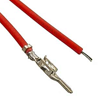 Контакт питания (штекер) на проводе L=20см (MMF-M 3.00mm AWG20 0.2m Red) Красный  (Для разъемов серии MICRO-FIT гнездо)