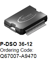 Микросхема TLE6240GP P-DSO36-12 