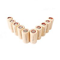 АККУМУЛЯТОР    1,2V   2000mAh (10C) SC  Ni-MH  ( 23х43мм ), КОМПЛЕКТ 10шт; В картоне, (Никель-металлгидридный) (для ремонта АКБ шуруповертов)
