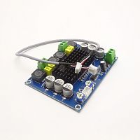 МОДУЛЬ Усилитель звука стерео на TPA3116D2 (2 канала: 120W+120W) D класс XH-M543  Uпит=DC12v 50w*2/ DC24v 120w*2; вес: 76,7гр